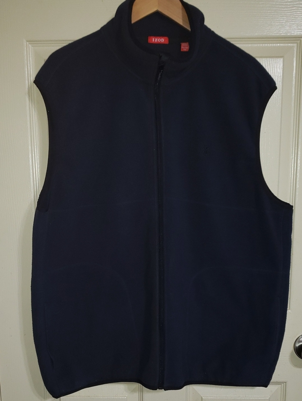 Izod Navy Full-Zip Men's Fleece Vest